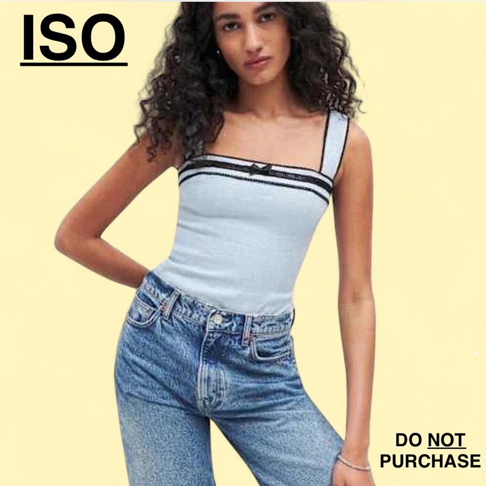 ISO!! Reformation Eloise Linen Top in Mineral Blue Size 0